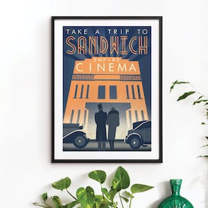 Original Design Art Deco Bauhaus A3 A2 A1 Poster Print Vintage Travel Sandwich Cinema 1930's Car Architecture 1940's Vogue image 1