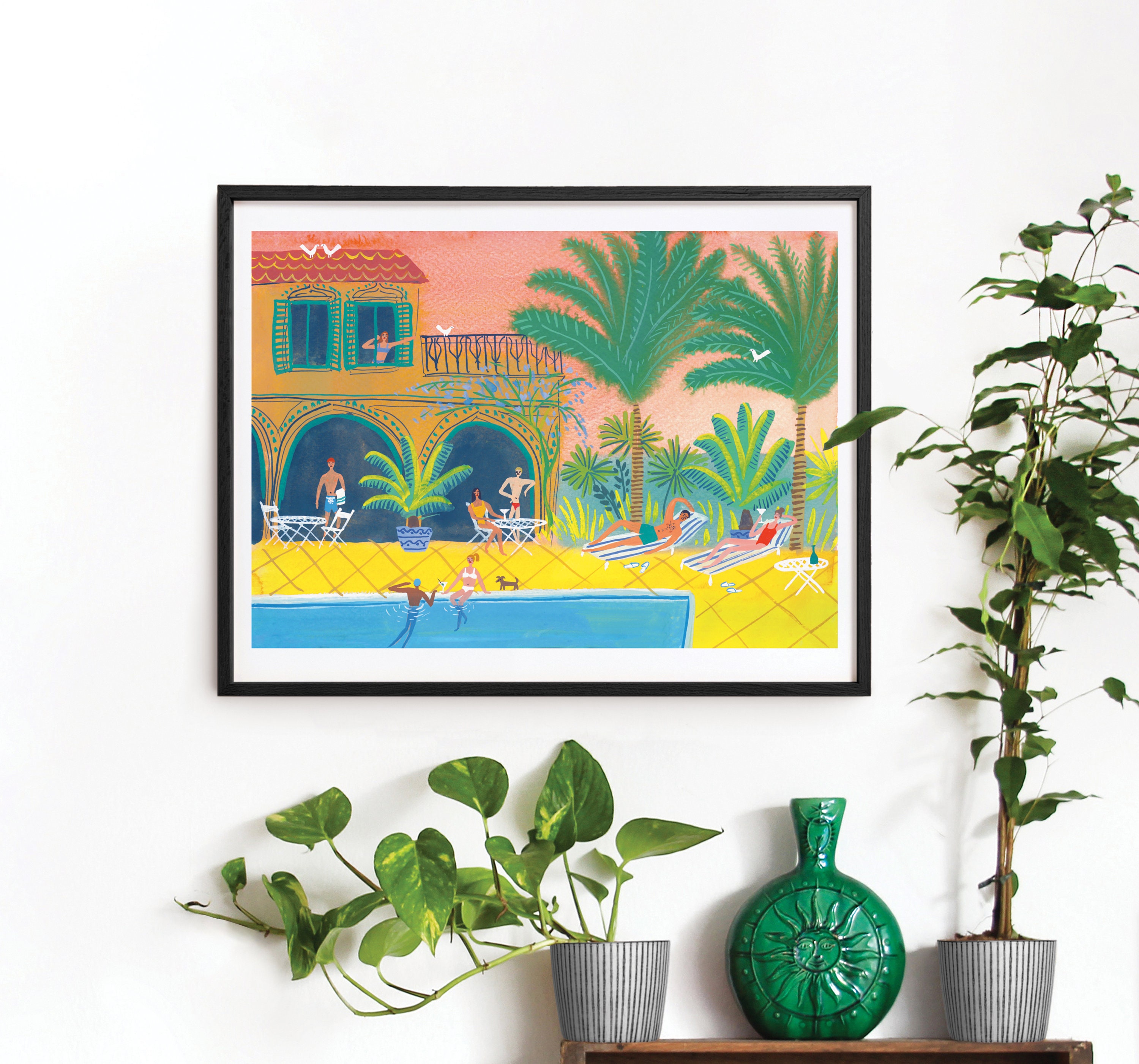 Poolside Digital Print Poolside Digital Print