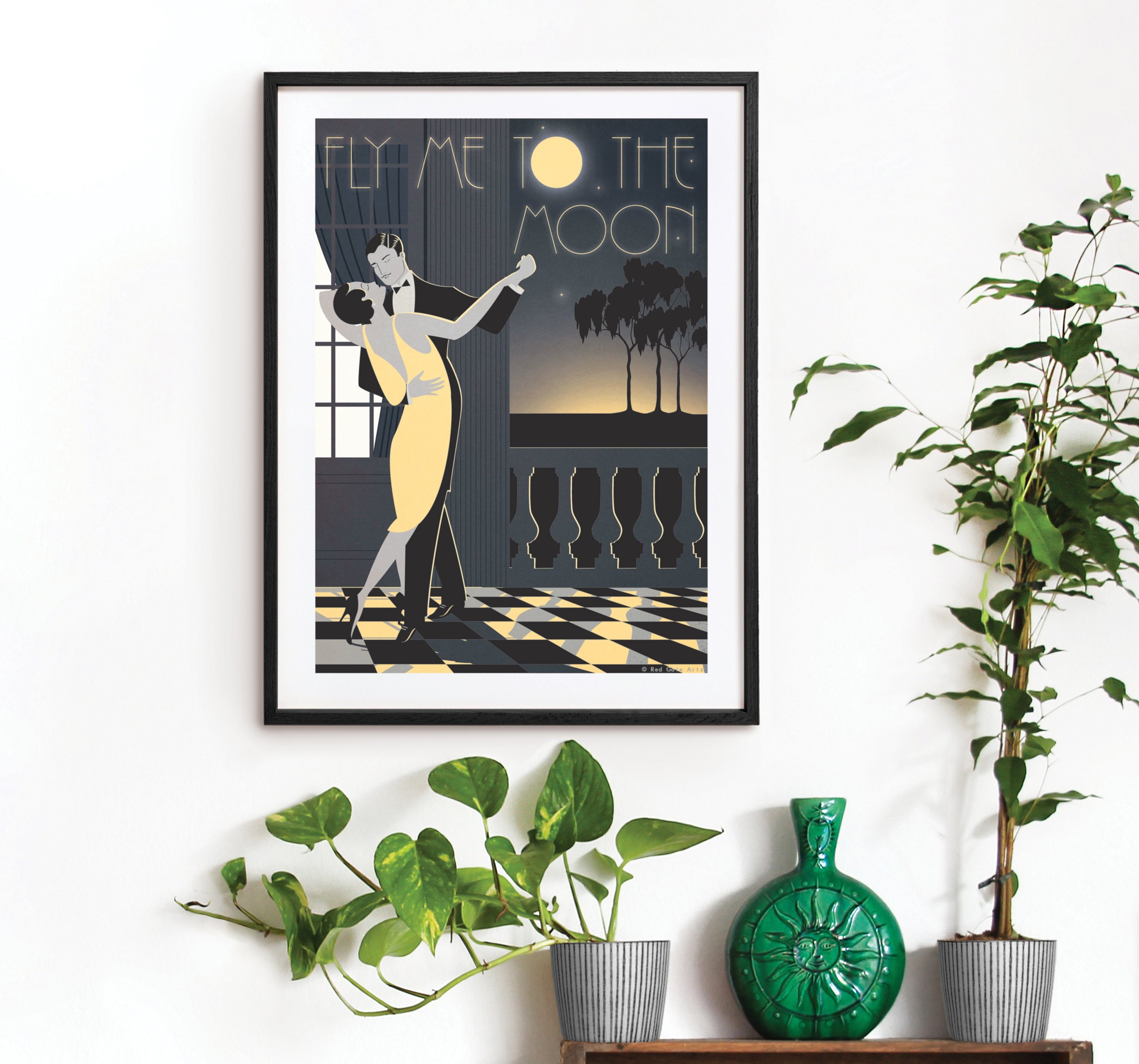 Fly Moon Anime, Wall Scroll Mural Poster, Home Decor