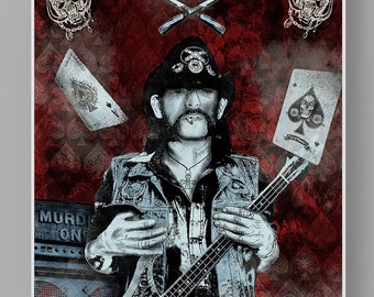 LEMMY KILMISTER / Motörhead - Music Artwork / Wall Art / FineArt Print