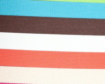 1.25 Cotton Webbing Heavy Weight for Key Fobs Purse Straps Belts Keyfobs