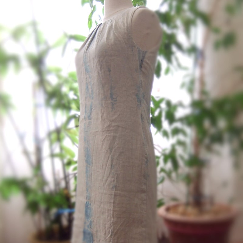SHORT DRESS WITH TIE FRONT SHIBORI SHORES