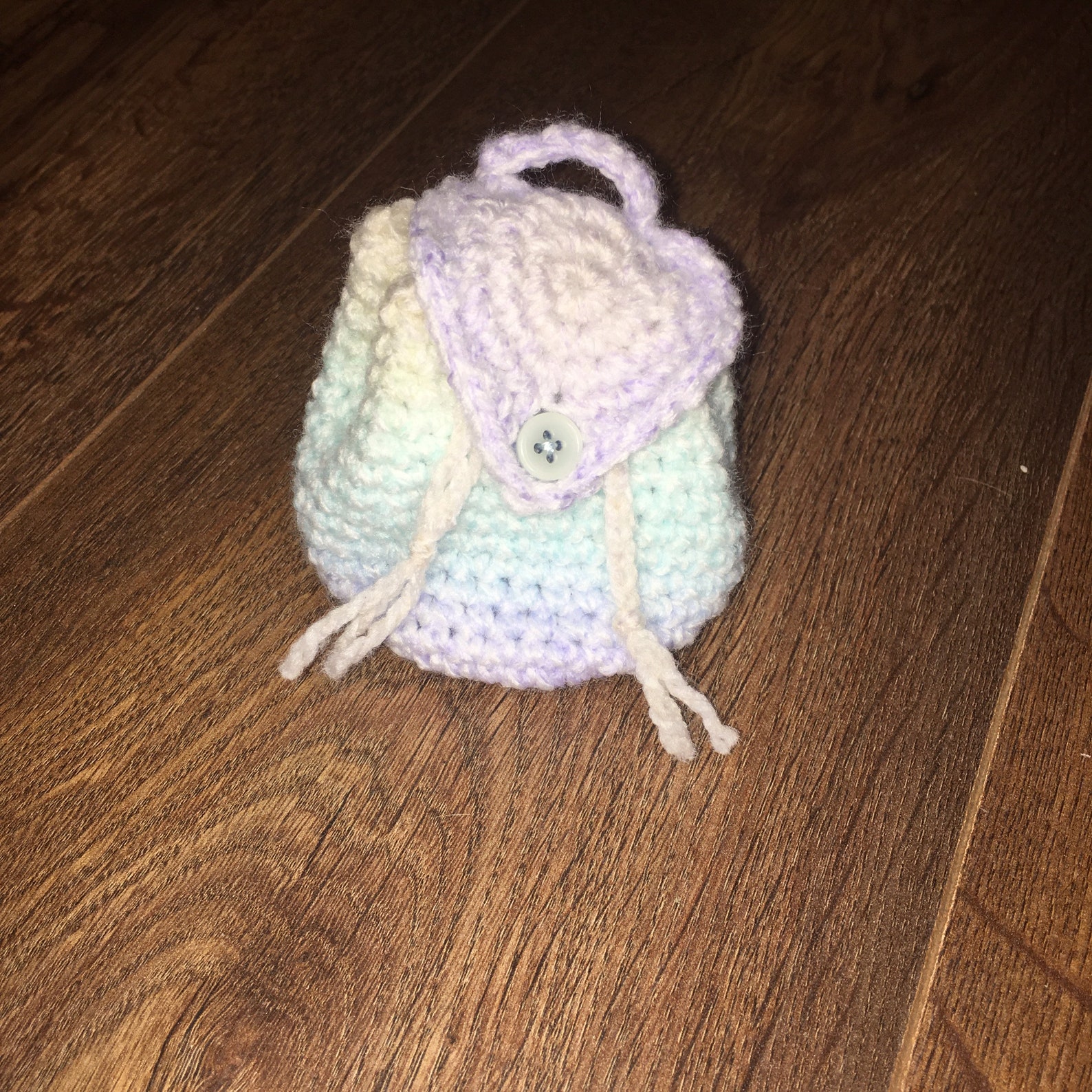 Handmade crochet mini Backpack keychain Etsy