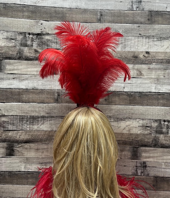 Pick Colors-large Fountain Ostrich Feather and Sequin 