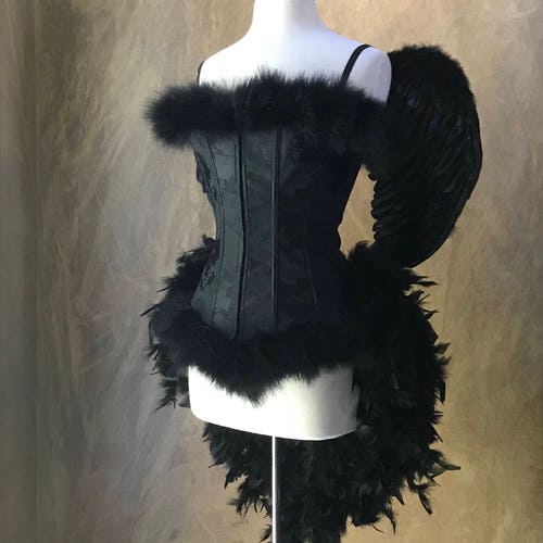 Pick Size-white Angel Burlesque Feather Costume With Wings | Etsy