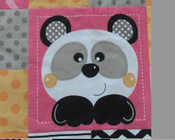Pink Panda Pattern Pink Panda Fabric
