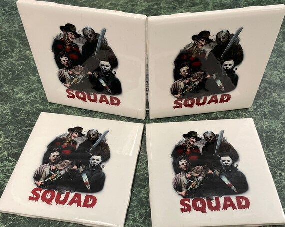 Horror Movie Squad Coasters
