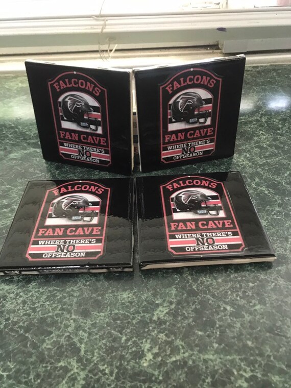 Falcon Fan Cave Ceramic Tile Coasters