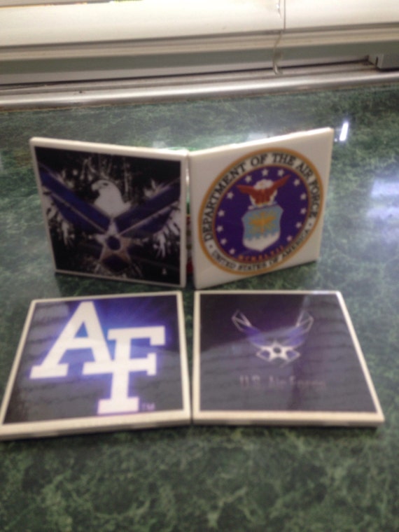 United States Air Force Ceramic Tile Coasters