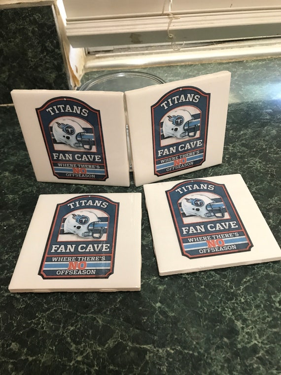 Titans Football tile coasters