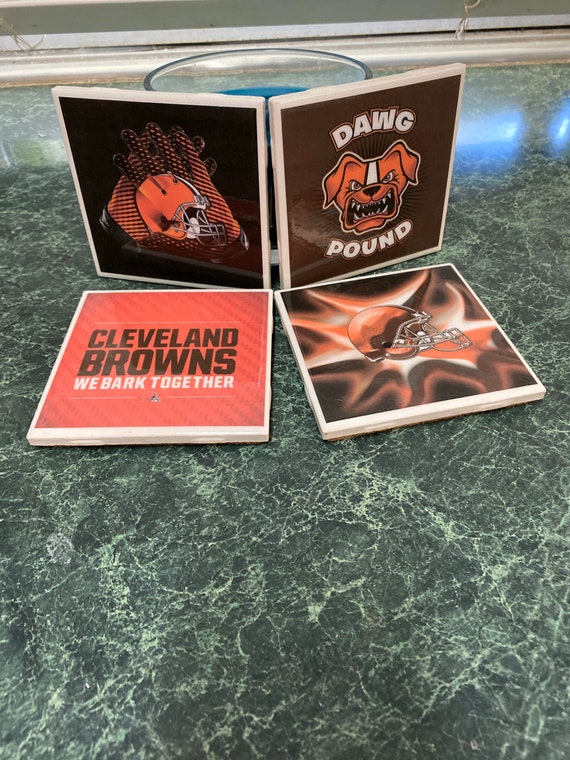 Browns Ceramic Tile Coasters