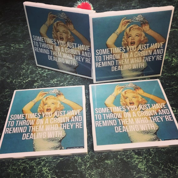 Marilyn Monroe Crown Coaster