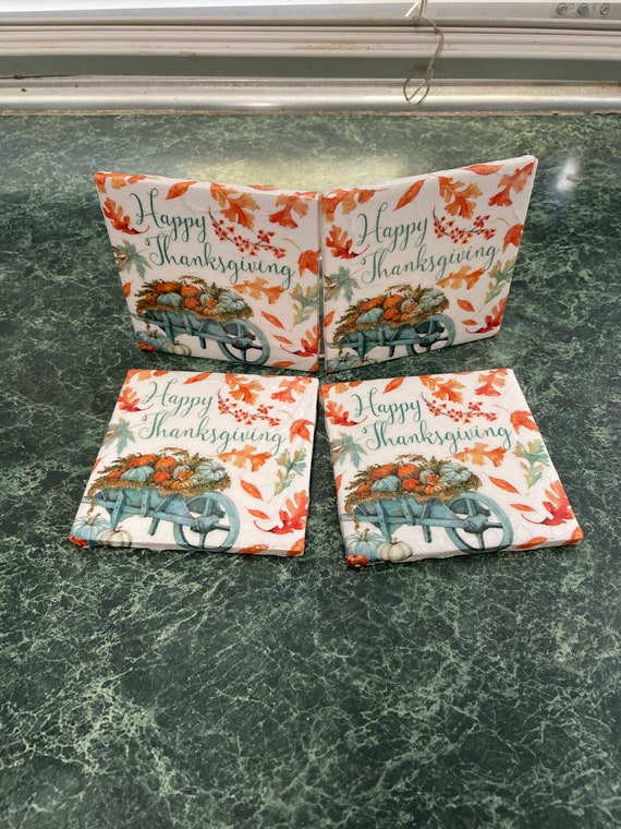 Happy Thanksgiving Coasters