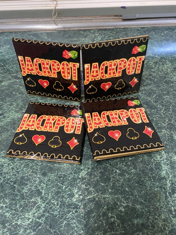 JACKPOT napkin tile coasters