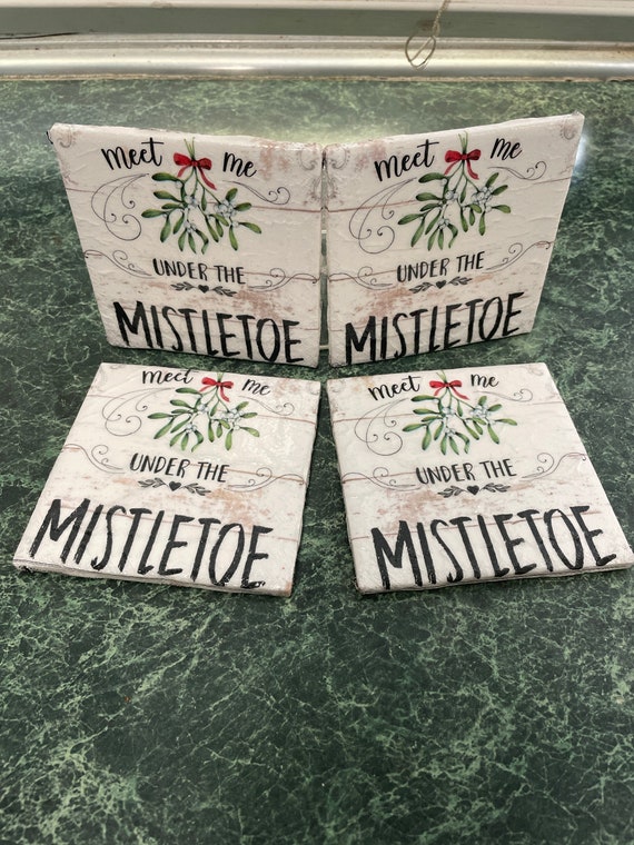 Meet Me Under The Mistletoe Coasters