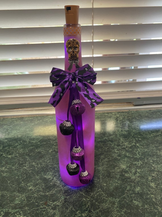 Spooky Halloween Lighted Bottle