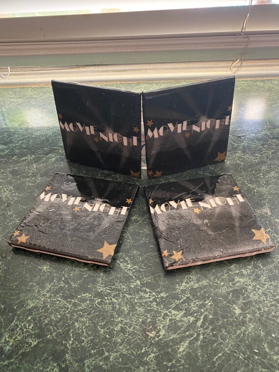 Movie Night Napkin Coasters