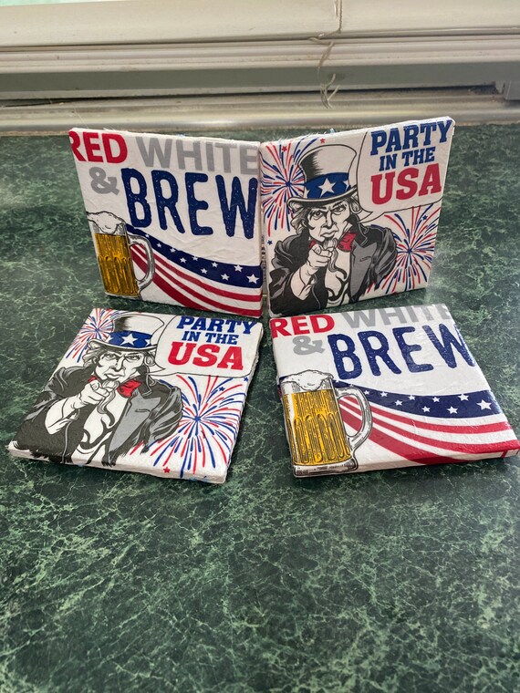 Fourth Of July Napkin Coasters