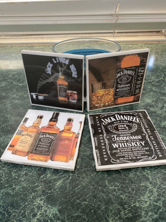 Jack Daniels Ceramic Tile Coasters