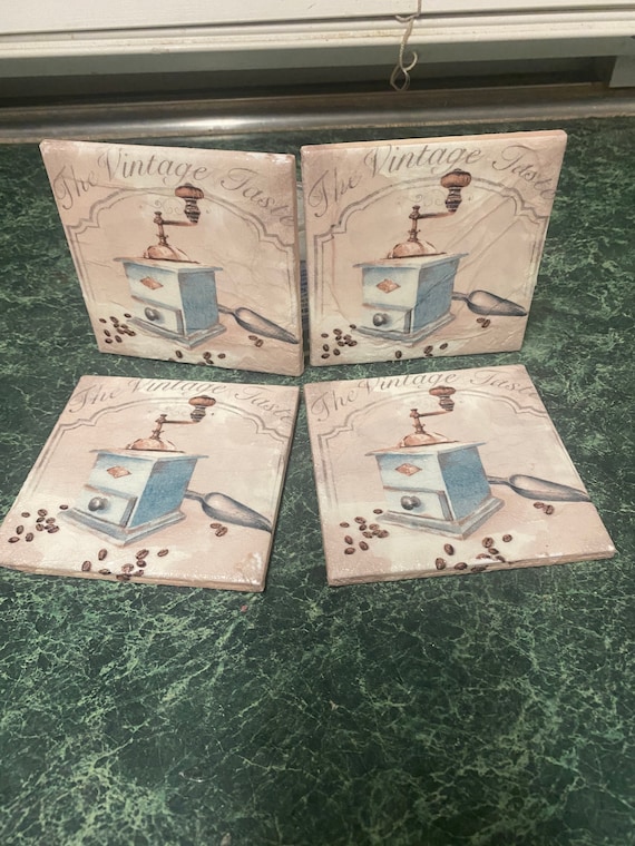 The Vintage Taste ceramic coasters