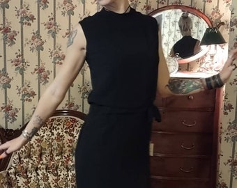 Tags Still Attached Size Small Fantastic Vintage Black Dress Classic Style