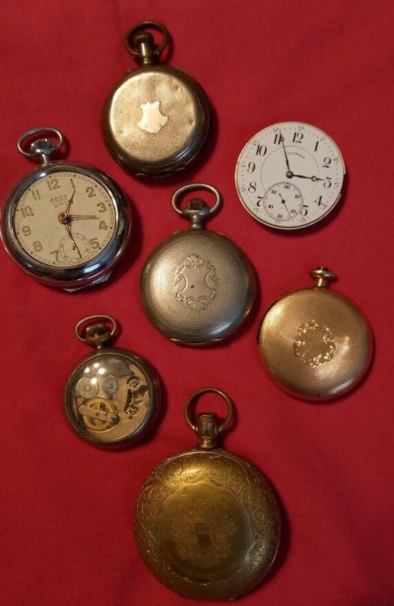 Lot De Montres Pour Pièces N°33 - Montre Gousset Et Montre à Ancre (marque Japy Robur)