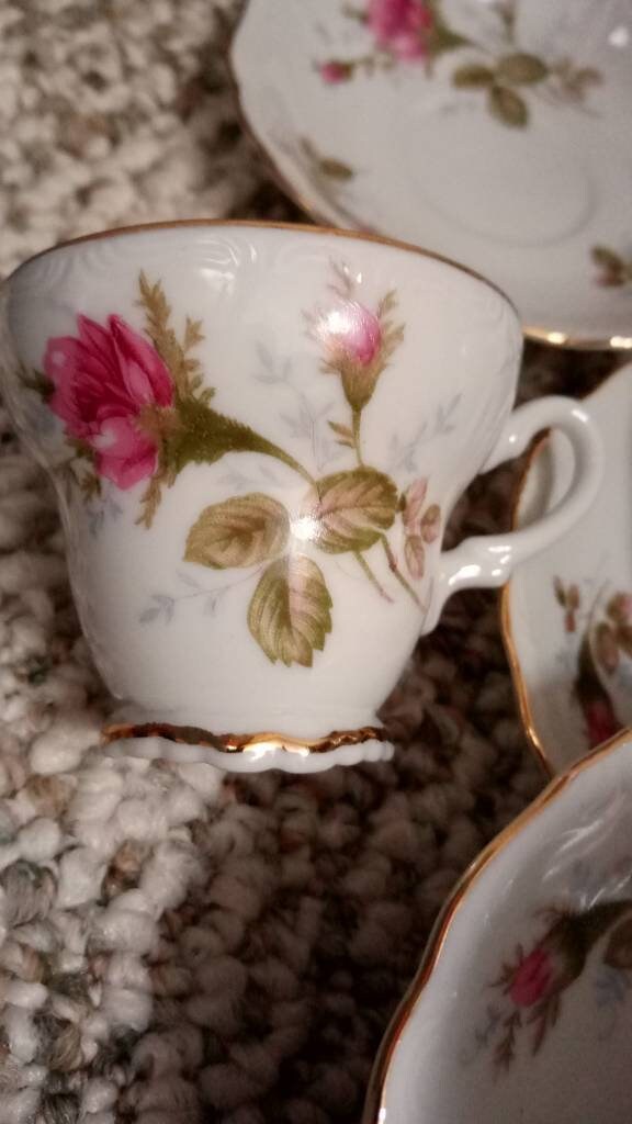 Royal Rose China 10 piece Vintage Tea Cups & Saucers Set Japan Etsy