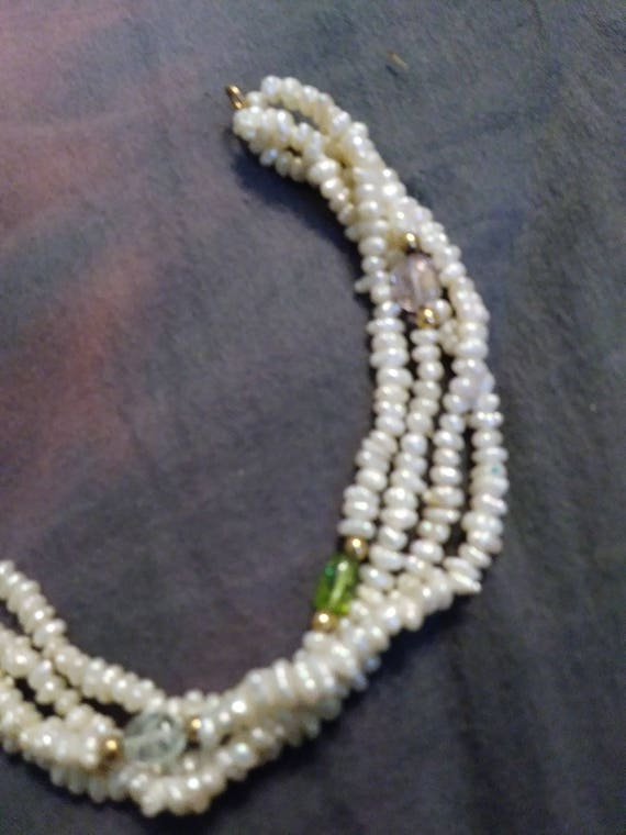 Beautiful Vintage 1980's Real Fresh Water Pearl G… - image 4