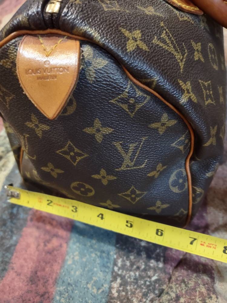 Louis Vuitton Speedy Bag Purse Jan 1989 Date Code Authentic Designer Handbag  Purse Marked 30 Lock No 314 