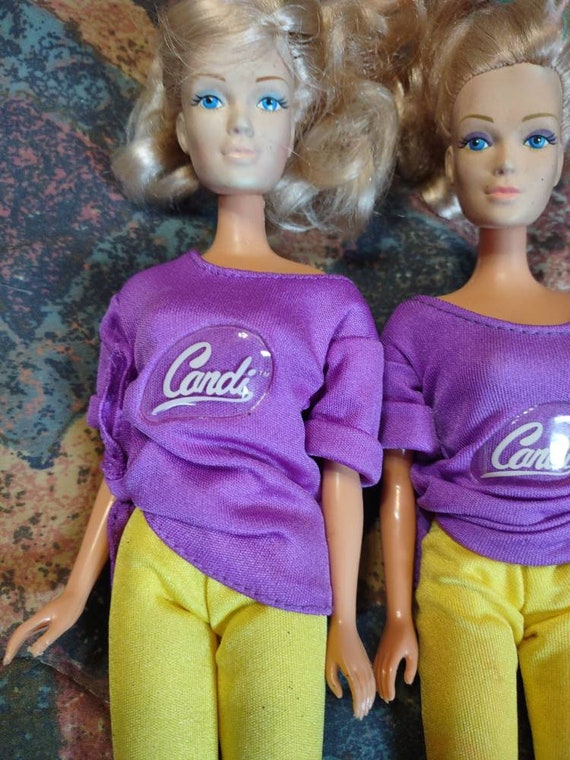 Lot of 4 Vintage 1980's Barbie Doll Kitchen Cookware Purple Pots