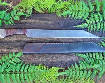 Viking long Seax and sheath