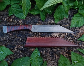 Viking seax and sheath hand forged handmade