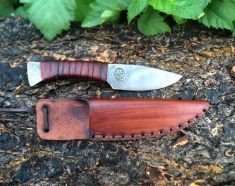 Utility Neck knife hand forged handmade