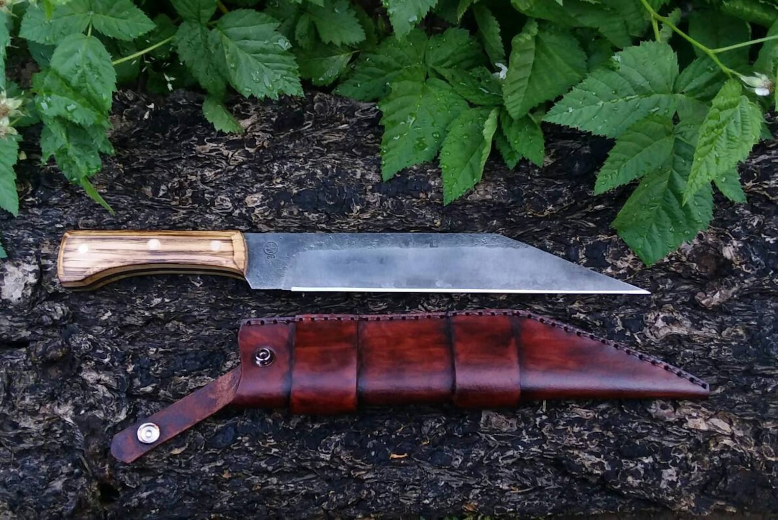 Viking Large Scaled Seax and Sheath Etsy
