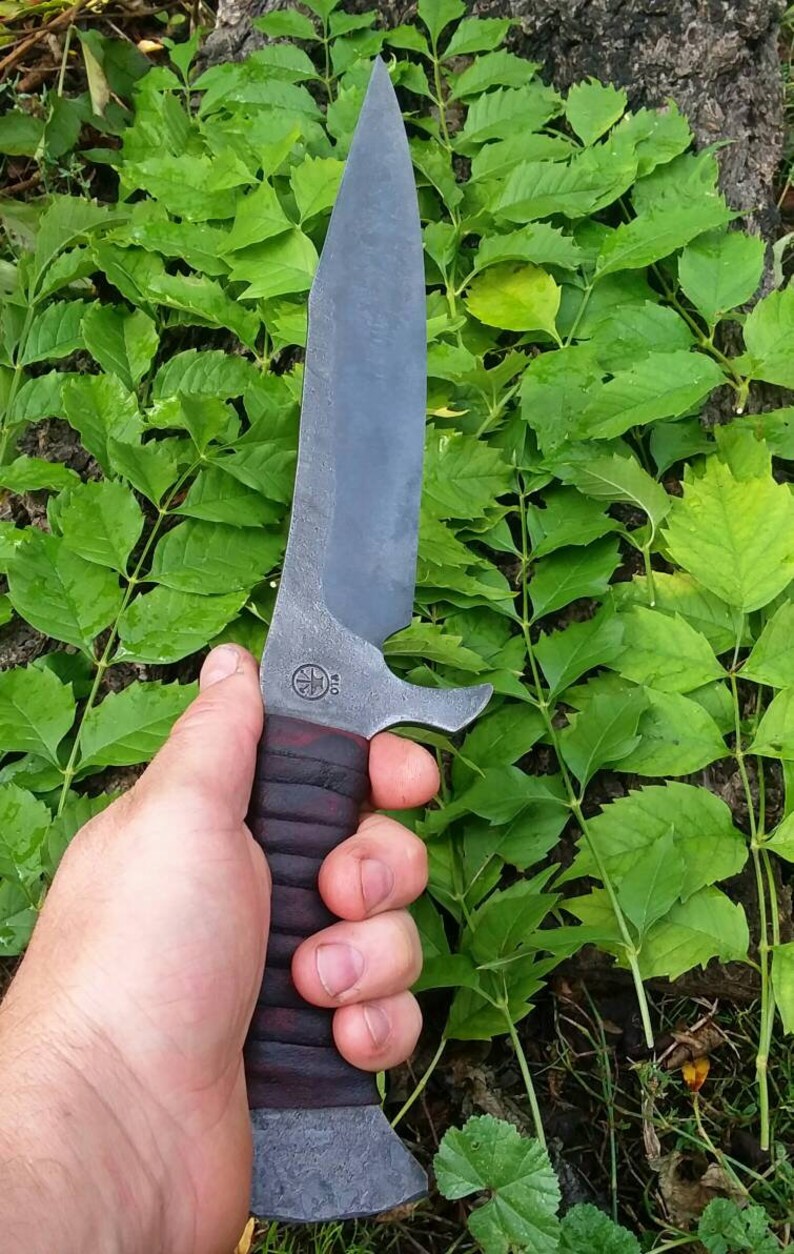 Integral Guarded Field Knife and Sheath Etsy