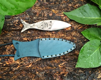 Forged fishy neck knife