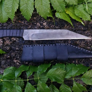 Viking field Seax and sheath hand forged handmade