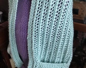 Hand Knit Pocket Shawl