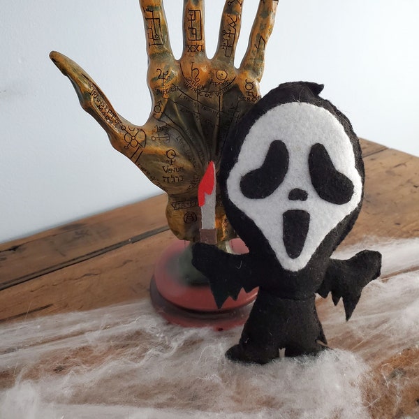 Handmade Felt Horror Movie Loving Doll