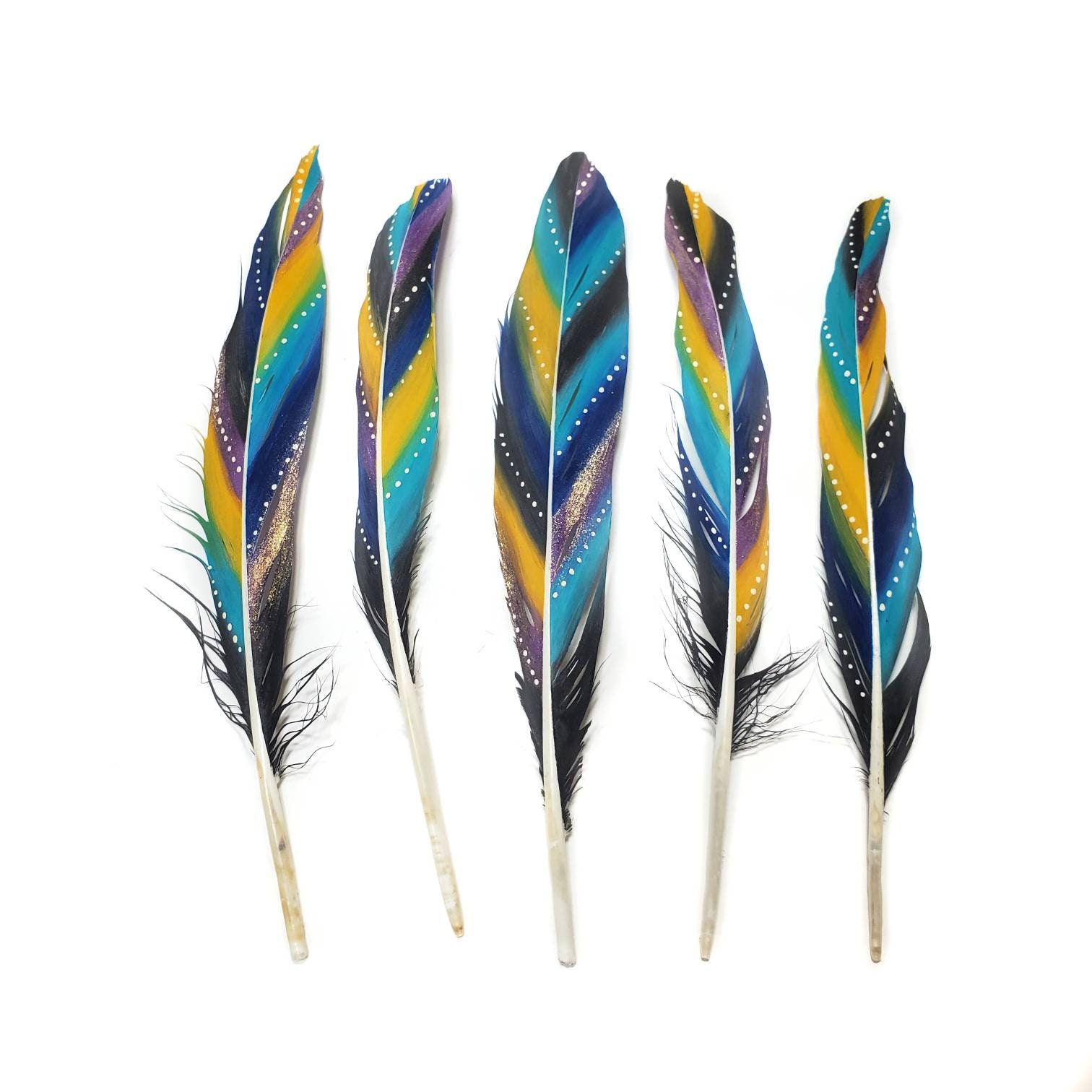 5-7 Inch Blue Goose Feathers. 10 Blue Bird Feathers. Stiff Feathers. Blue  Feathers for Crafts. Blue Fuzzy Feathers. Blue Mask Feathers. 