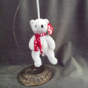 Vintage Beanie Babies 2000 Holiday Teddy Ornament
