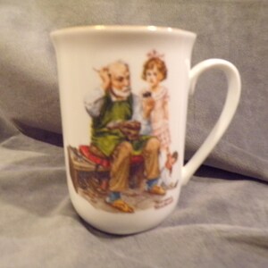 Vintage Norman Rockwell Cup &quot;The Cobbler&quot;  1982
