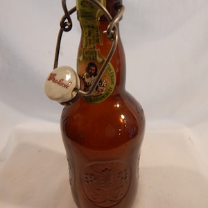 Vintage Grolsch Lager Beer Bottle 1970's