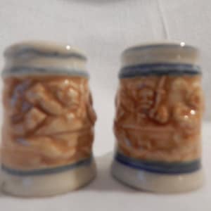 Vintage Beer Mug Salt and Pepper Shakers