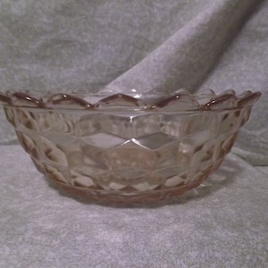 Vintage Fostoria Glass Co. Bowl the American Pattern