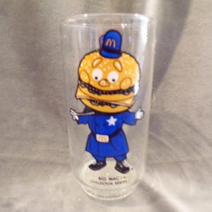 Vintage McDonalds Big Mac Collector Series Glass Tumbler 1970&#39;s