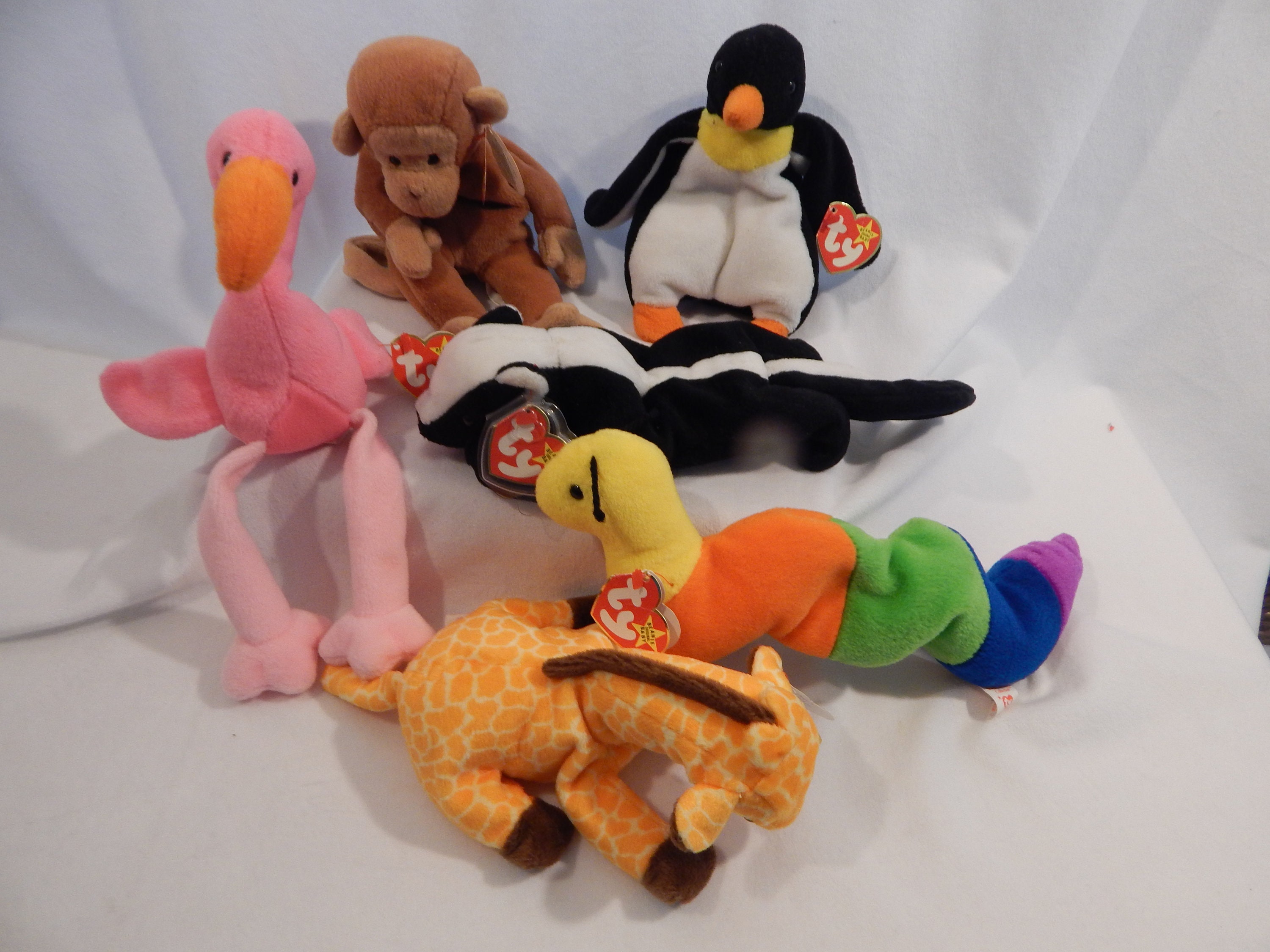Vintage Set of 6 TY 1995 Beanie Babies Year 1995 - Etsy