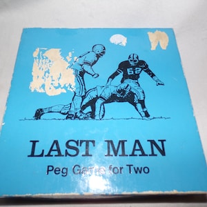 Vintage  Crisloid Plastics Peg Game  for Two &quot;Last Man&#39;&#39;