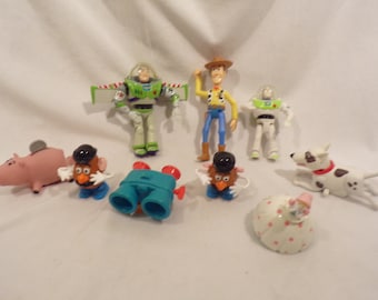 Vintage 9 Toy Story Figures