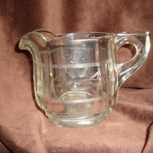 Vintage Cut Glass Creamer